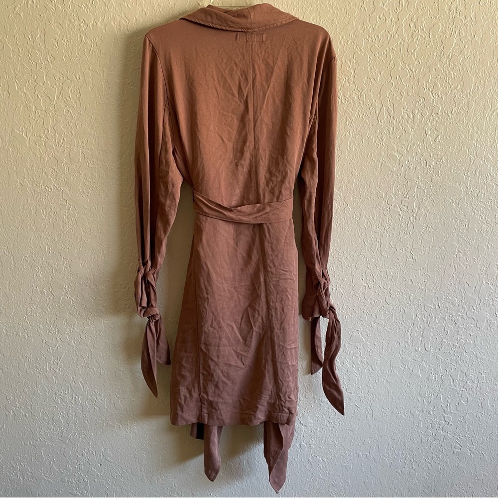 Anthro Thread & Supply open front belted trench coat Large - Picture 6 of 9